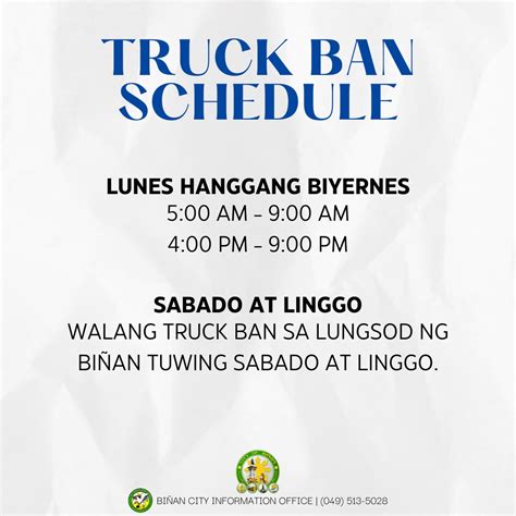 lipa city truck ban schedule|City Public Order and Safety Office .